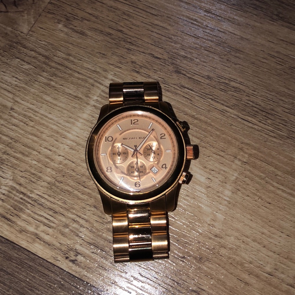 MICHAEL KOversized Gold-Tone Stainless Steel Watch